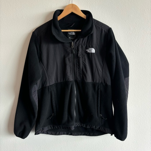 The North Face Women's Black Fleece Retro Jacket Zip Up L Layering Basic - Picture 1 of 8